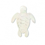 Schelp kralen turtle White (natuurlijke kleur schelp)