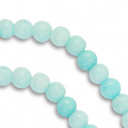 Glaskralen 6 mm Mint turquoise
