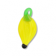 Glasbedels pepper Yellow-green-black