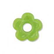 Glas kralen flower Green