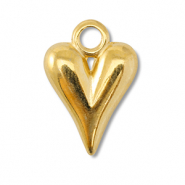 Metaal bedels DQ heart Goud (nikkelvrij)