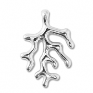 Metaal bedels DQ coral Antiek zilver (nikkelvrij)