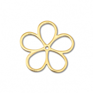 Metaal bedels DQ flower Goud (nikkelvrij)