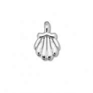 Metaal bedels DQ shell Antiek zilver (nikkelvrij)