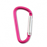 Gekleurde onderdelen voor sleutelhanger Shiny magenta pink