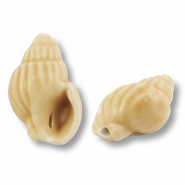 Keramiek kraal whelk Vanilla yellow
