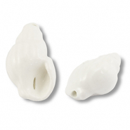 Keramiek kraal whelk White