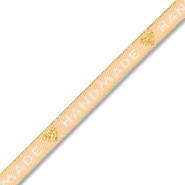 BY31&reg; Tekstlint "Handmade" Beige brown-white-gold