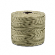 Nylon S-Lon rijgdraad 0.5mm Khaki