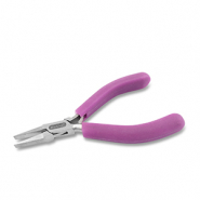 Beadalon platbek tang met veer Purple-silver