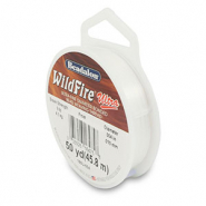Rijgdraad Beadalon Wildfire Ultra 0.10mm Frost white