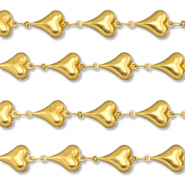 Benodigdheden van Stainless steel Roestvrij staal (RVS) jasseron heart Gold
