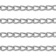 Benodigdheden van Stainless steel Roestvrij staal (RVS) jasseron schakel oval Silver