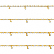 Benodigdheden van Stainless steel Roestvrij staal (RVS) jasseron with ball Gold