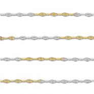 Benodigdheden van Stainless steel Roestvrij staal (RVS) jasseron ankerketting Gold-silver