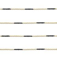 Benodigdheden van Stainless steel Roestvrij staal (RVS) jasseron with rod Gold-black