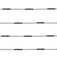 Benodigdheden van Stainless steel Roestvrij staal (RVS) jasseron with rod Silver-black