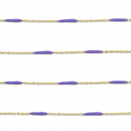 Benodigdheden van Stainless steel Roestvrij staal (RVS) jasseron with rod Gold-purple