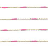 Benodigdheden van Stainless steel Roestvrij staal (RVS) jasseron with rod Gold-pink