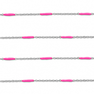 Benodigdheden van Stainless steel Roestvrij staal (RVS) jasseron with rod Silver-pink