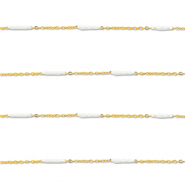 Benodigdheden van Stainless steel Roestvrij staal (RVS) jasseron with rod Gold-white