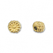 Kralen van Stainless steel Roestvrij staal (RVS) flower Gold