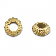 Kralen van Stainless steel Roestvrij staal (RVS) spacer 8mm Gold