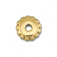 Kralen van Stainless steel Roestvrij staal (RVS) spacer 7mm Gold