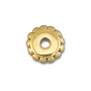Kralen van Stainless steel Roestvrij staal (RVS) spacer 6mm Gold