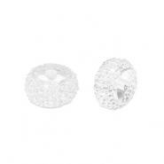 Kralen van resin rondellen 8mm Transparent