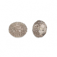 Kralen van resin rondellen 6mm Grey