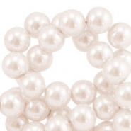Glasparels rond 8mm Cream pink