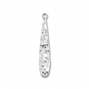 Bedels van Stainless steel Roestvrij staal (RVS) drop Silver