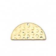 Bedels / connector van Stainless steel Roestvrij staal (RVS) semicircle Gold