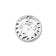 Bedels / connector  van Stainless steel Roestvrij staal (RVS) round Silver