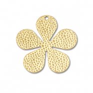 Bedels van Stainless steel Roestvrij staal (RVS) flower Gold