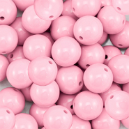 16 mm kralen van DQ acryl Light pink