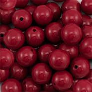 14 mm kralen van DQ acryl Wine red
