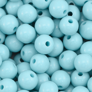 10 mm kralen van DQ acryl Pastel blue