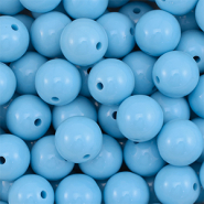 16 mm kralen van DQ acryl Blue