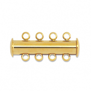 Benodigdheden van Stainless steel Roestvrij staal (RVS) multi-ketting magneetsluiting Gold