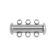 Benodigdheden van Stainless steel Roestvrij staal (RVS) multi-ketting magneetsluiting Silver