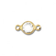 Benodigdheden van Stainless steel Roestvrij staal (RVS) connector round Gold-transparent