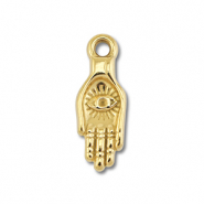 Bedels van Stainless steel Roestvrij staal (RVS) hand with eye Gold
