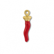 Bedels van Stainless steel Roestvrij staal (RVS) pepper Gold-red