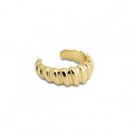 Oorbellen van Stainless steel Roestvrij staal (RVS) ear cuff Gold