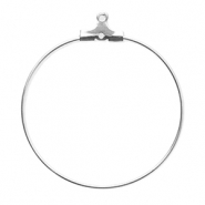 Benodigdheden van Stainless steel Roestvrij staal (RVS) creolen oorring hangers Silver