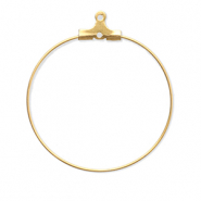 Benodigdheden van Stainless steel Roestvrij staal (RVS) creolen oorring hangers Gold
