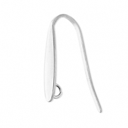 Benodigdheden van Stainless steel Roestvrij staal (RVS) oorbellen / oorhanger with loop Silver