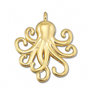 Metaal bedels DQ squid Goud (nikkelvrij)